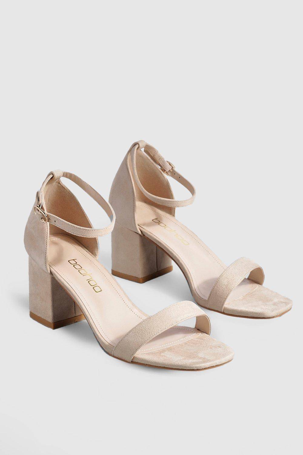 boohoo Talons à large chaussant, à bloc bas, quasi invisibles