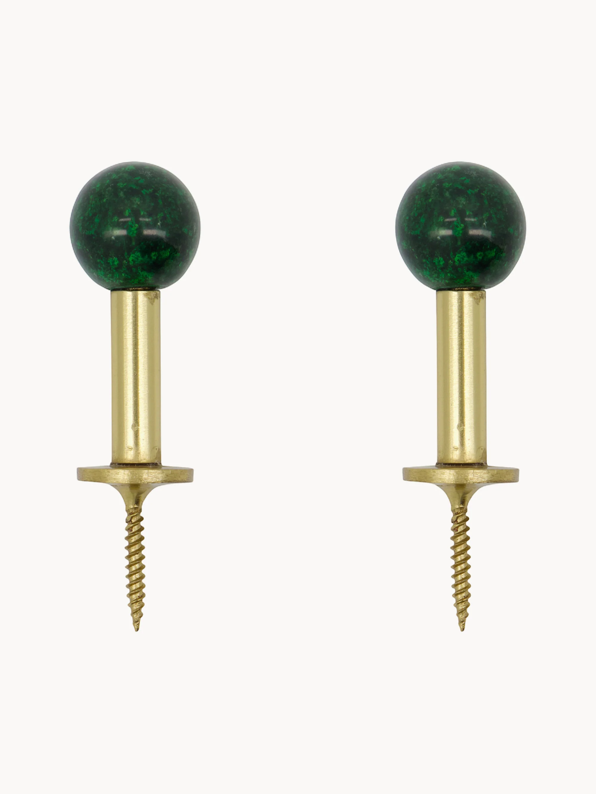 Handgemaakte metalen wandhaken Ball, 2-delig