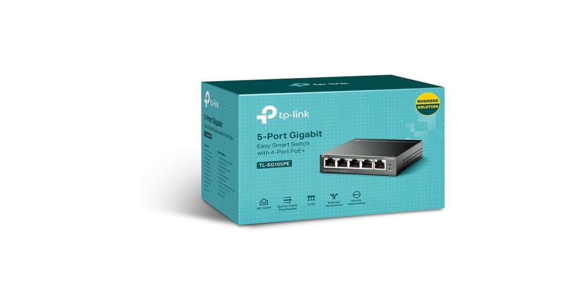 TP-LinkTL-SG105PE switch  (Grijs, PoE)
