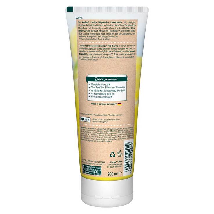 Kneipp leichte Körperlotion Lebensfreude, 200 ml