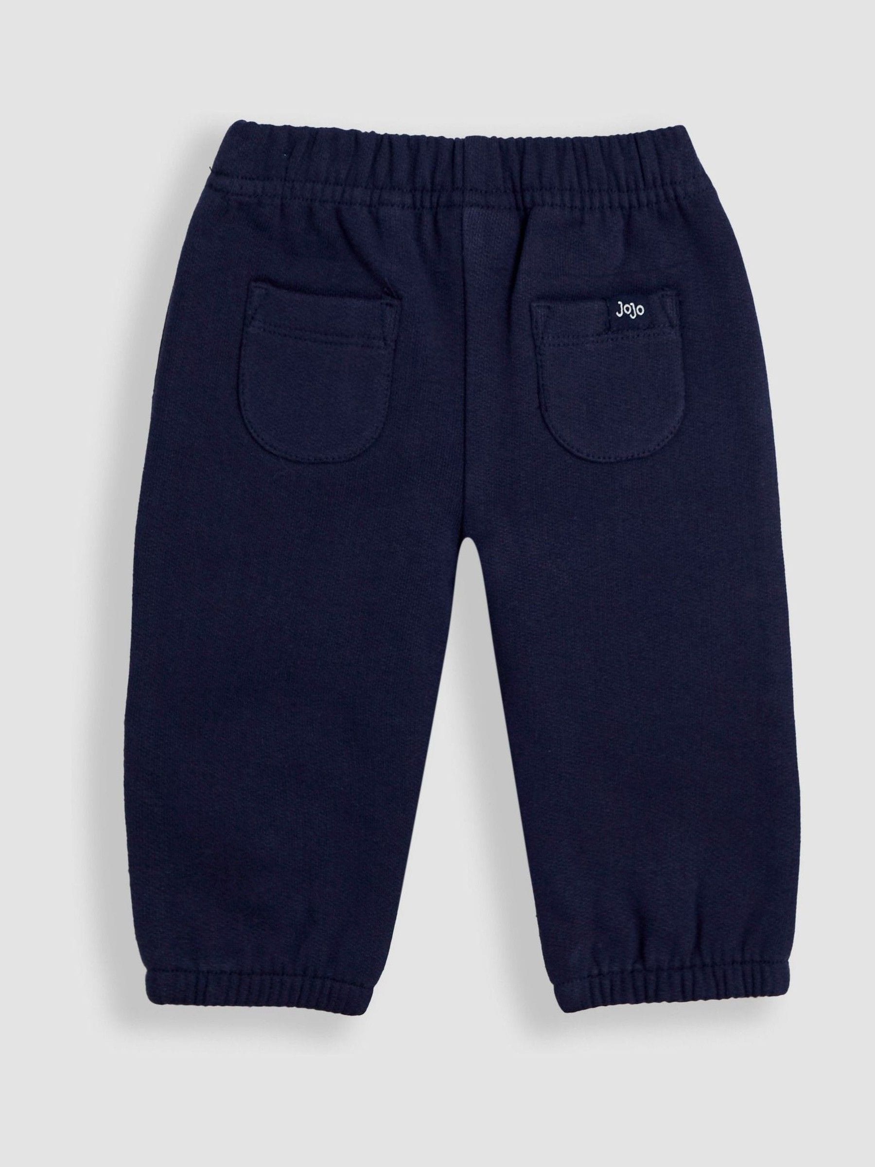 Grijze Londense bus - JoJo Maman Bébé 2-Piece Appliqué Sweatshirt & Joggers Set
