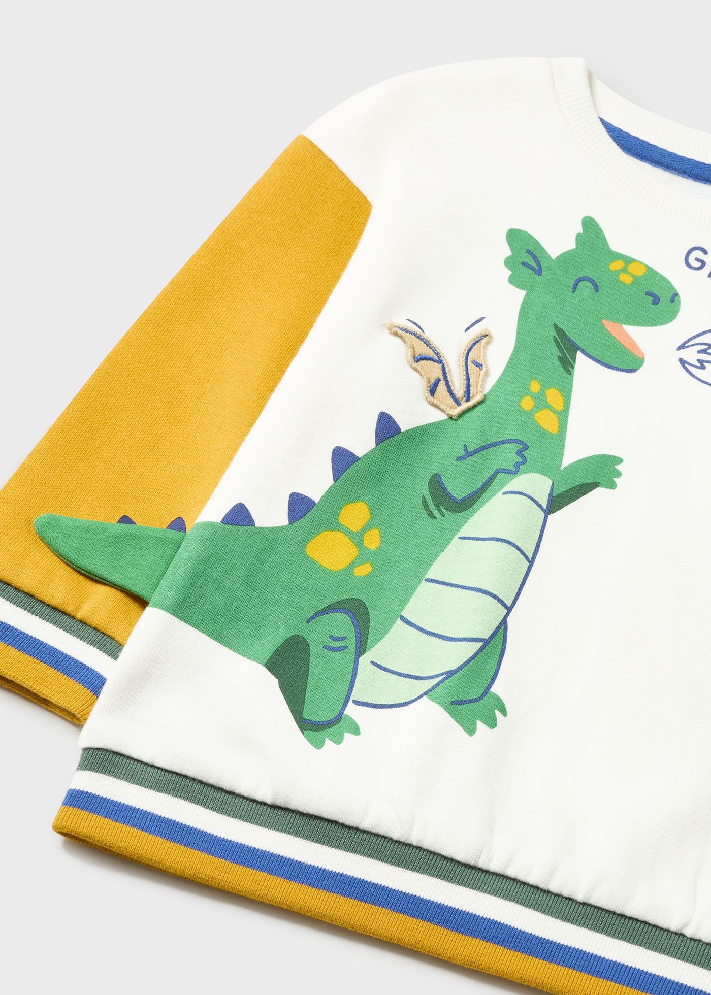 Moletom Better Cotton com aplique 3D para bebê