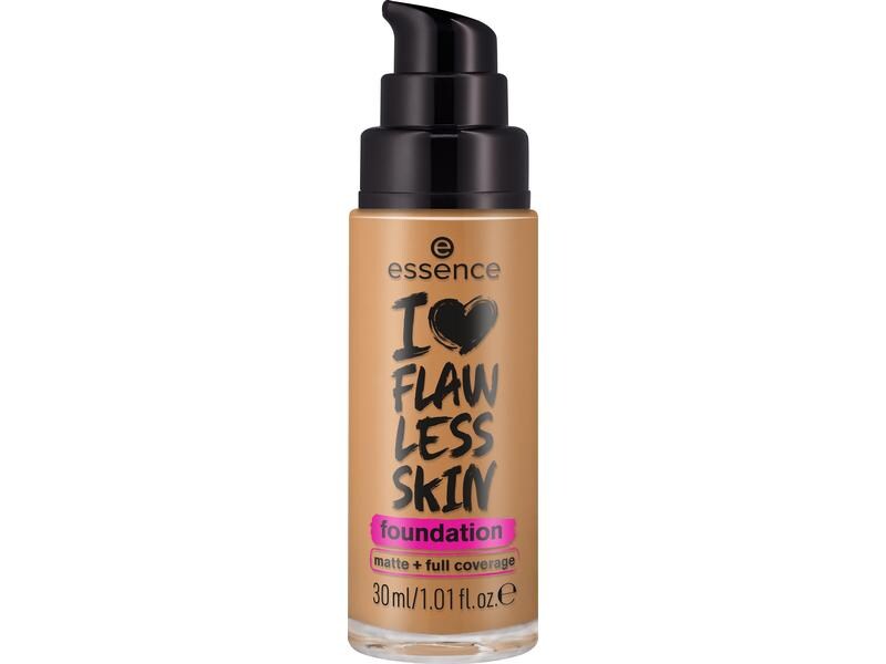 essence Foundation I Love Flawless Skin 110 Medium Beige Make-up mit hoher Deckkraft für ein natürlich-mattes Finish