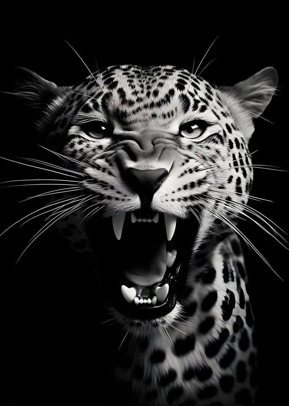Wandkleed Rawr Cheetah