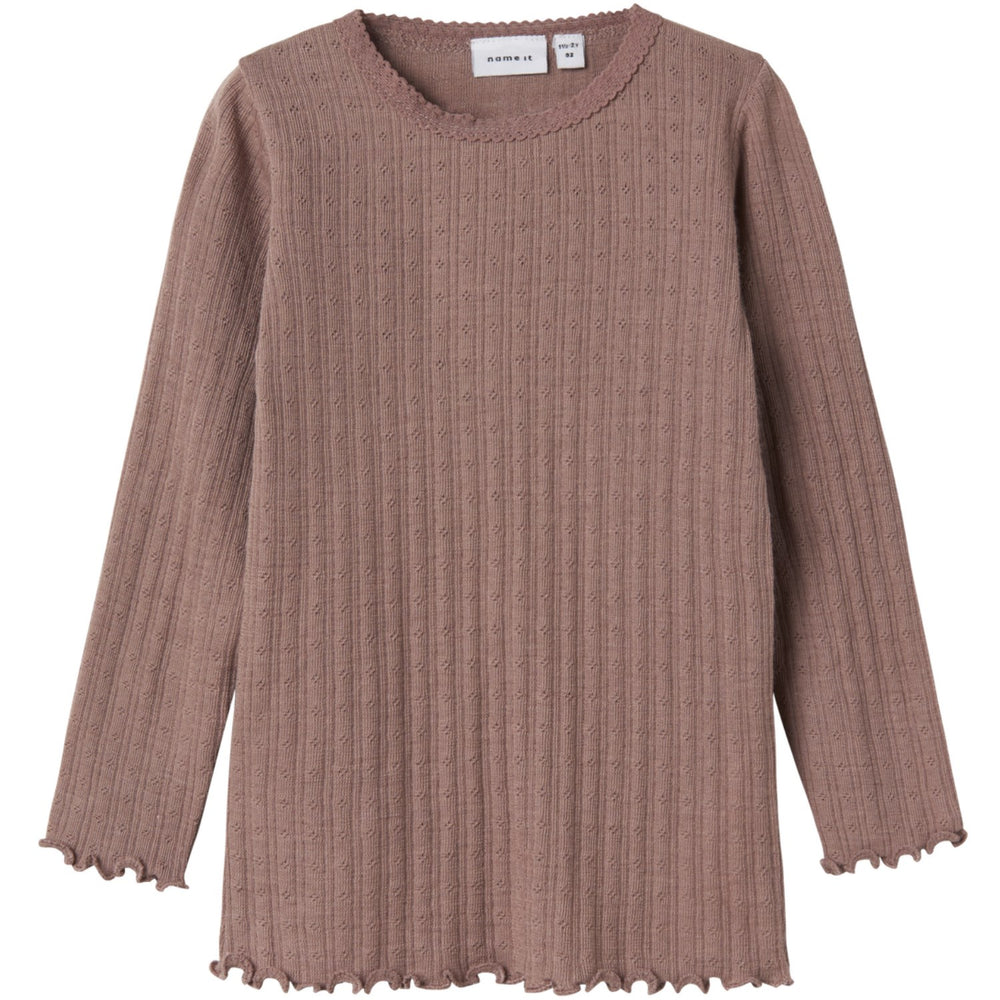 Køb Name It Antler Nmfwossa Wo/Si Rib Ls Top