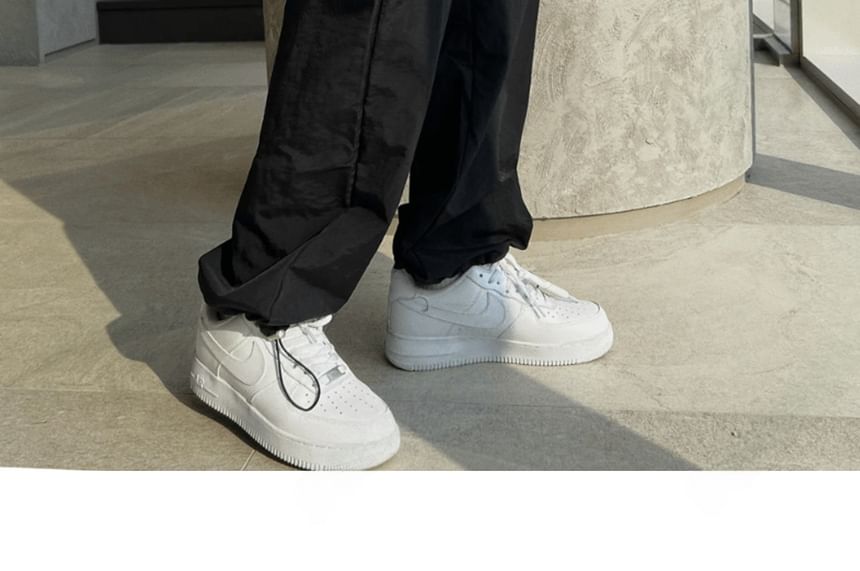 SeoulPop - Effen rechte broek met elastische taille