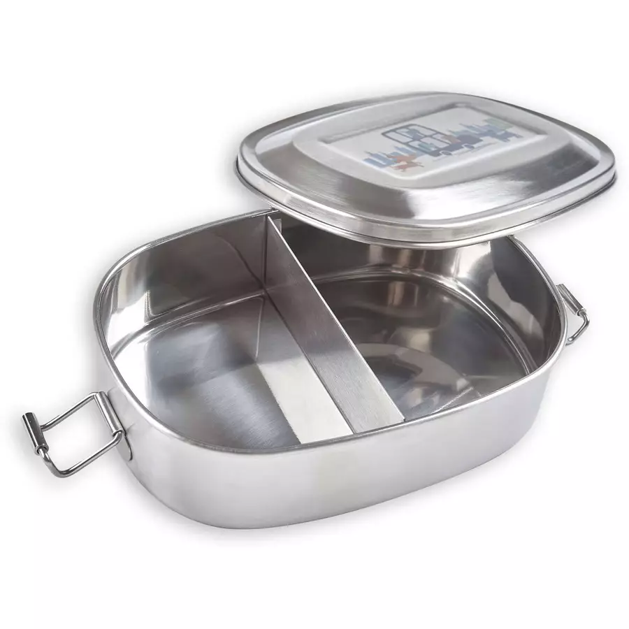 Sigikid Edelstahl-Lunchset 2er Set blau