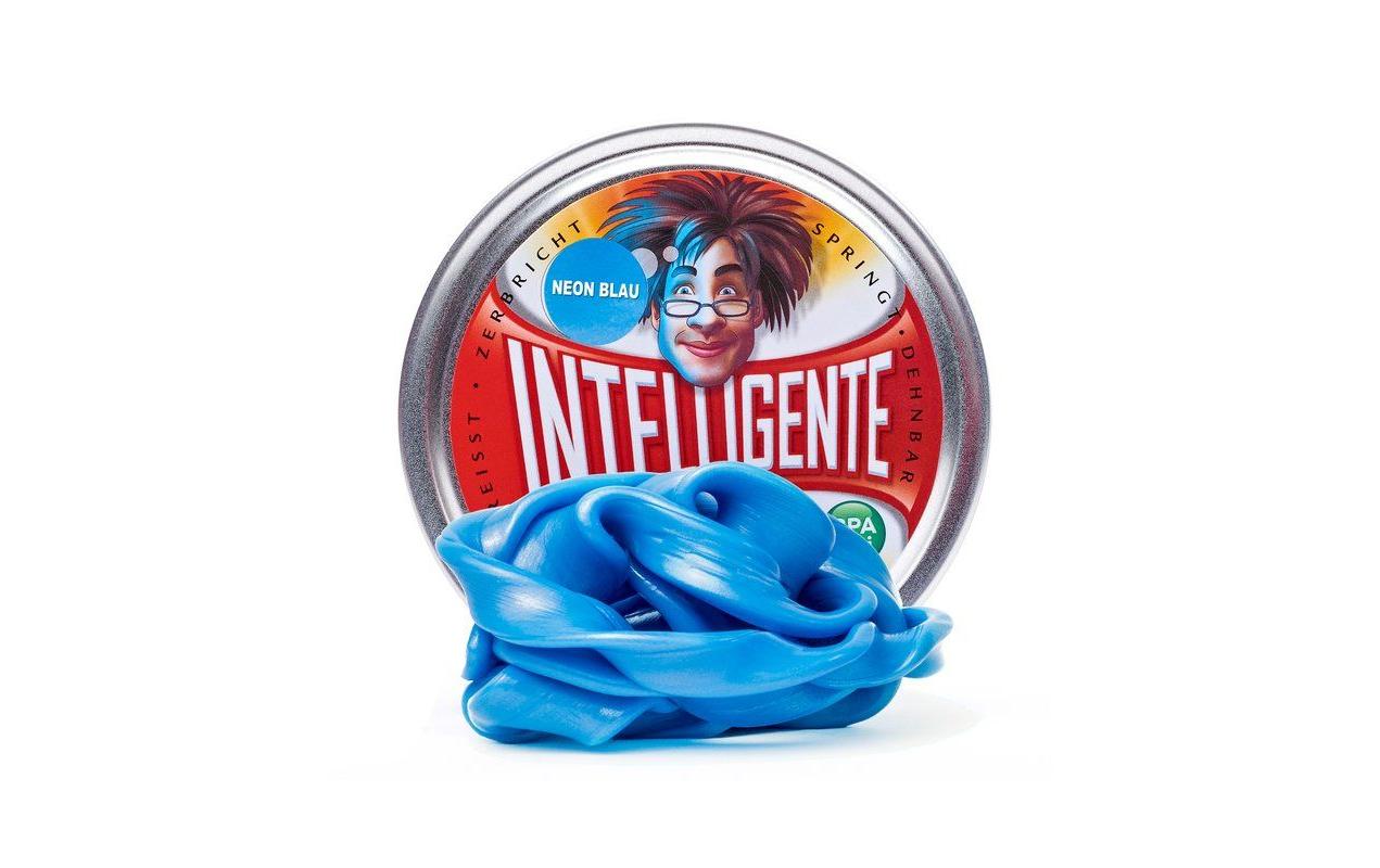 Knetmasse Neon Blau 80 GrammNachtleuchtende Knete mit besonderen Eigenschaften und in praktischer Metalldose