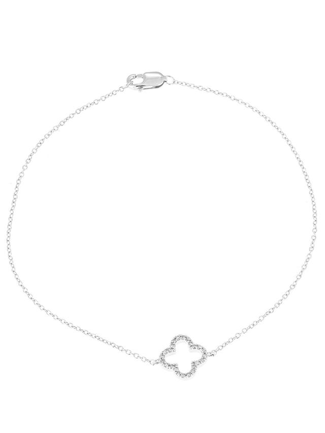 Armband, Diamant, 19,5 cm, Silber 925 rhodiniert