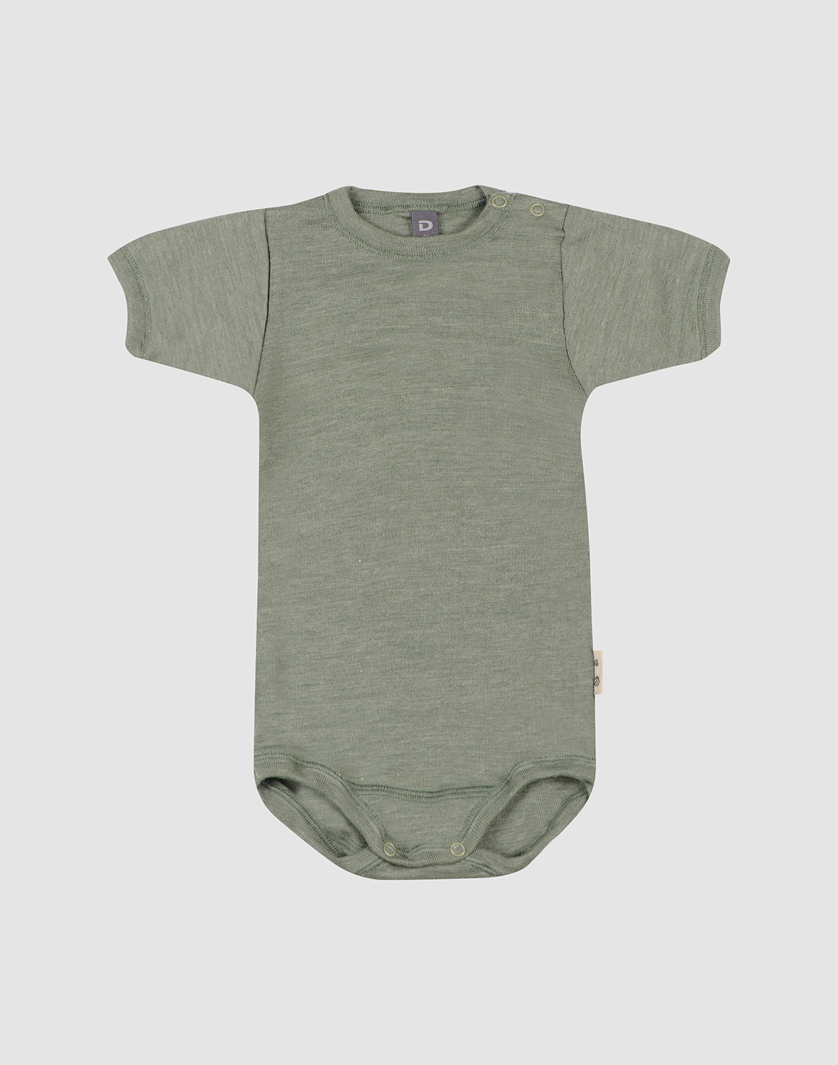 Romper met korte mouw van merinwol/zijde voor baby's -