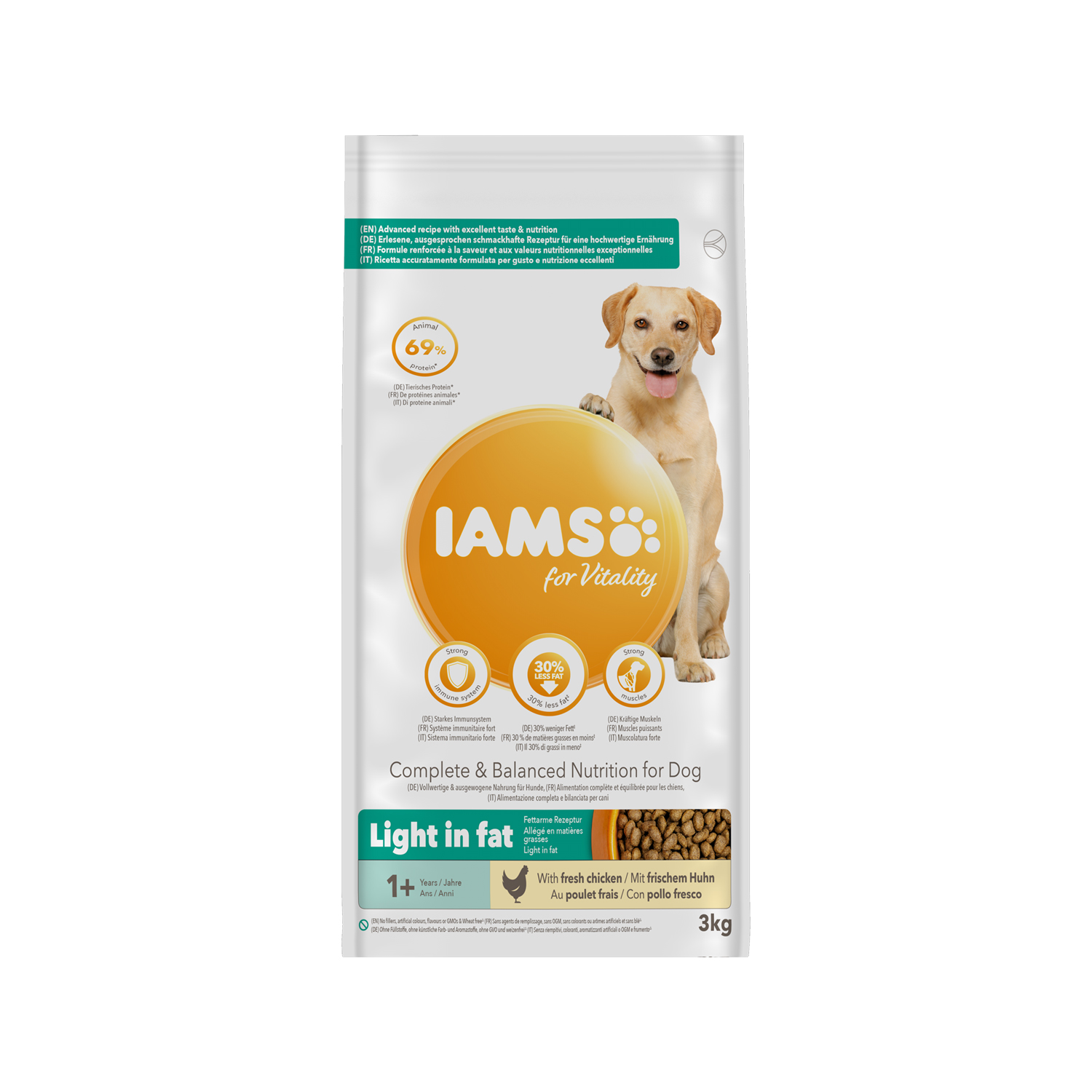 IAMS for Vitality Dog Light in Fat
