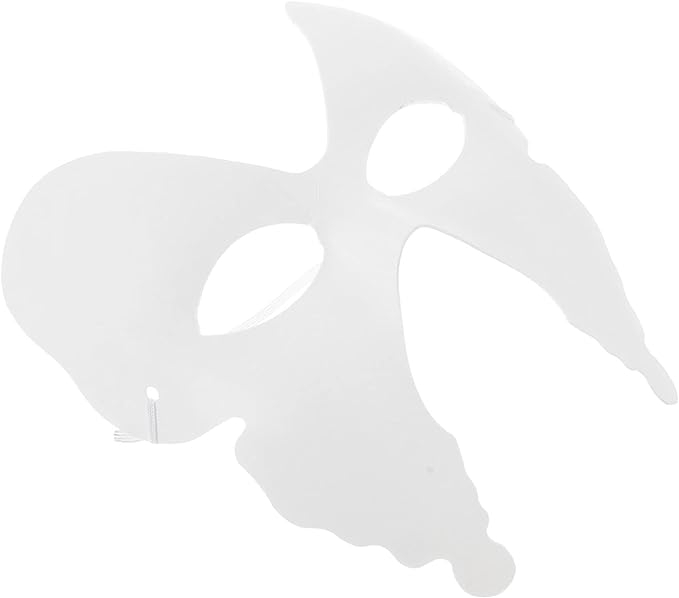 (5er Set) Venezianische Karton Masken DIY Karneval Kostüm Verkleidung Bastel Party Foto Requisite - Halbmaske Schmetterling