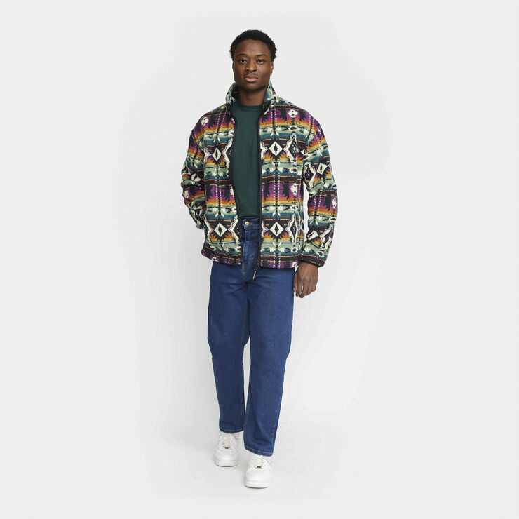 RVLT - Revolution Printed Fleece Jacket Black