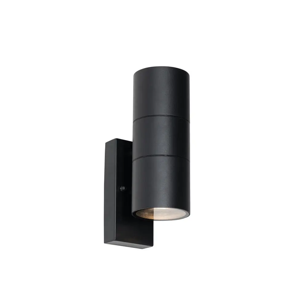 Qazqa buitenlampen met sensor duo zwart gu10
