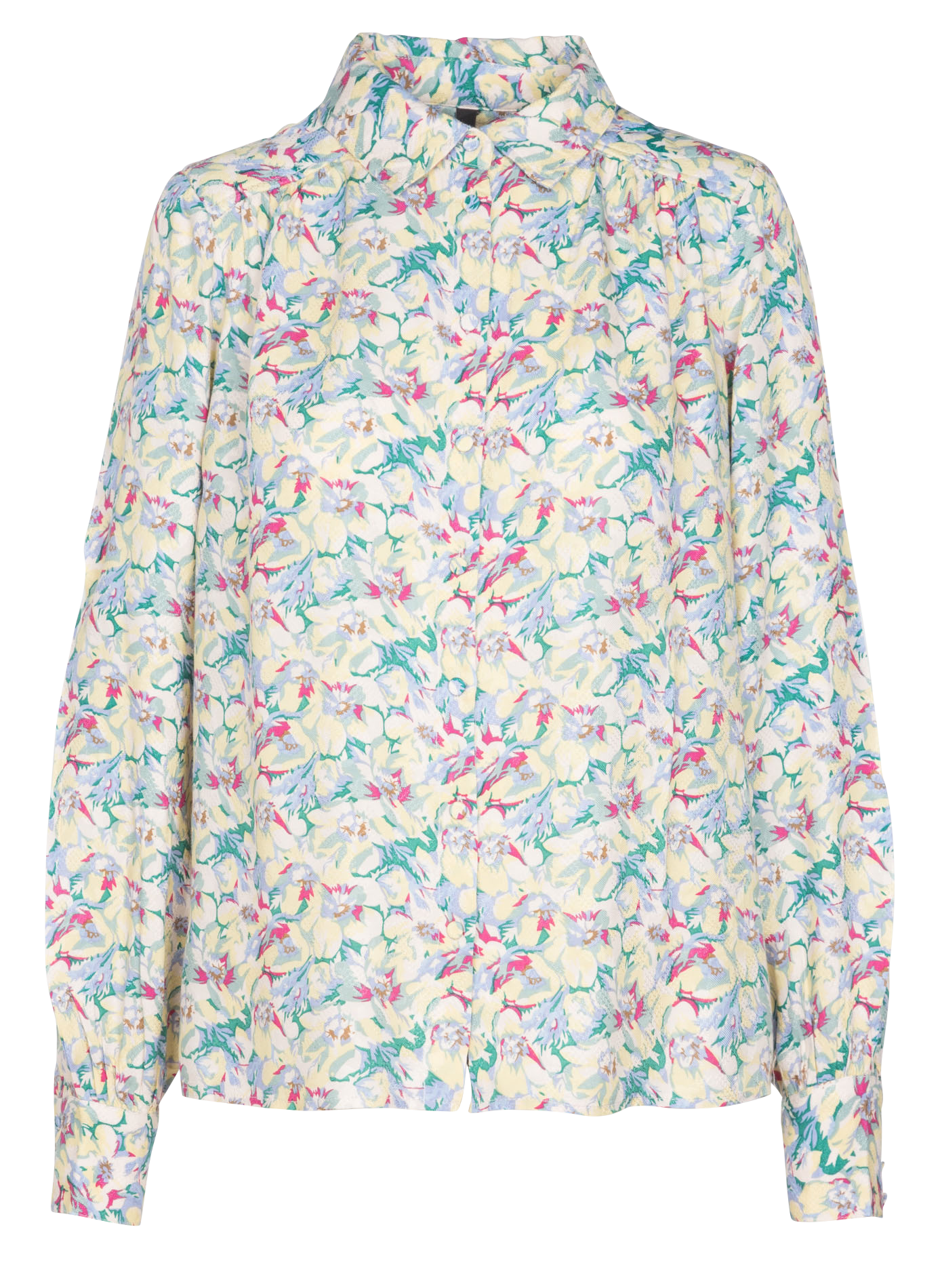 HALLI - Chemise col classique imprimé fleuri| Multicolore