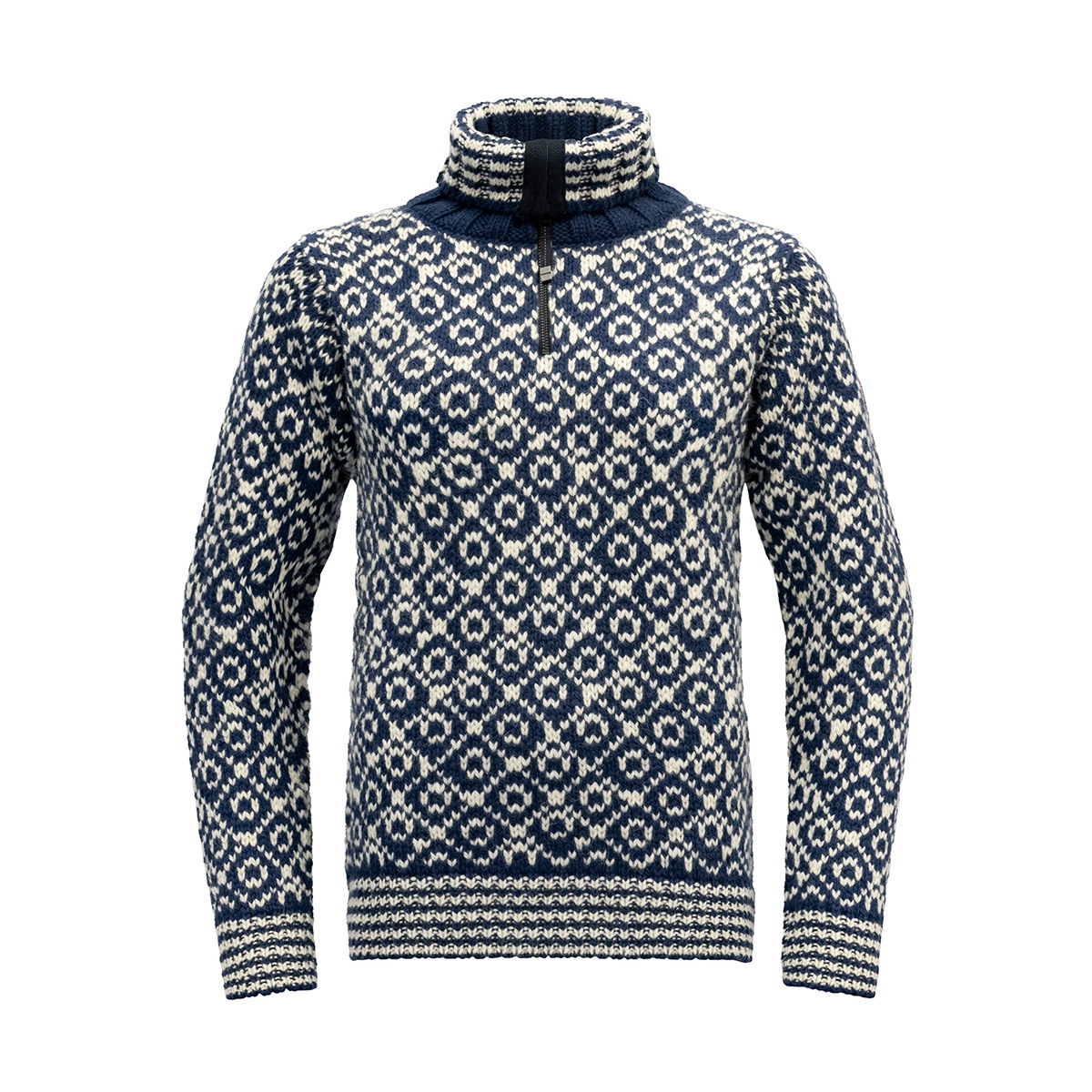 Devold Svalbard Wool Zip Neck (Night / Offwhite)