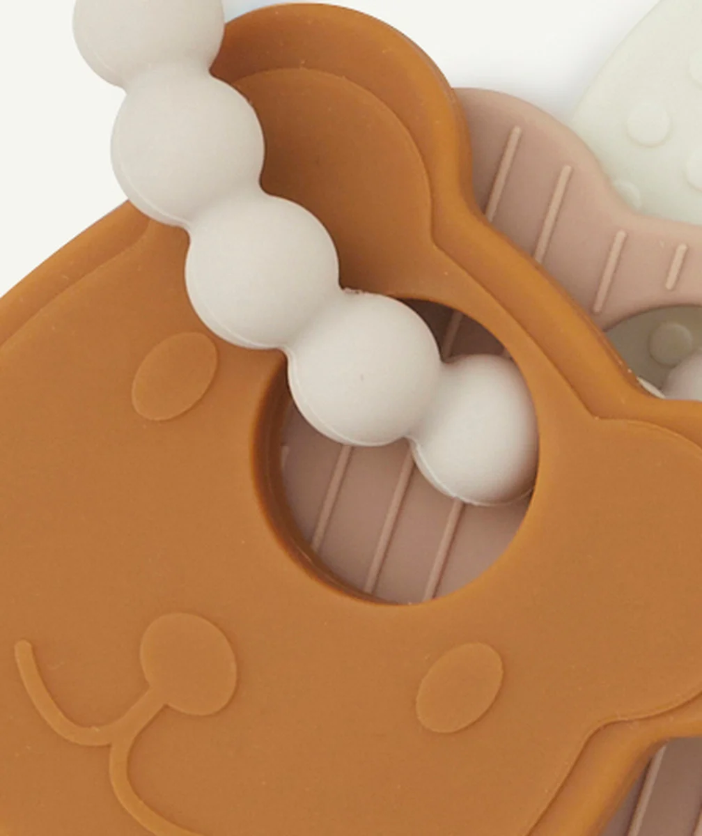 JOLLEINANNEAU DE DENTITION PORTE-CLÉS EN SILICONE