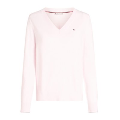 Pull femme Co Jersey Stitch V-Nk TOMMY HILFIGER