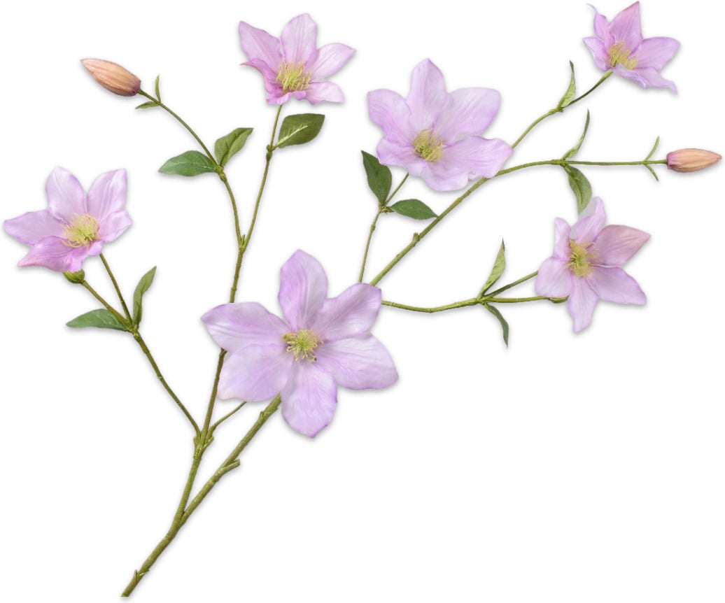 Silk-Ka kunstbloem Clematis paars 94 cm