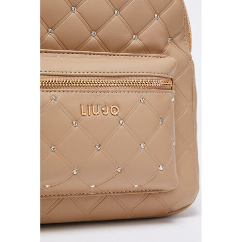 Liu Jo - Mochila acolchada con strass Marrón