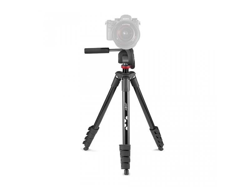 Joby Stativ Compact Advanced Kit Kompaktes und leichtes Reisestativ mit Schnellwechselplatte