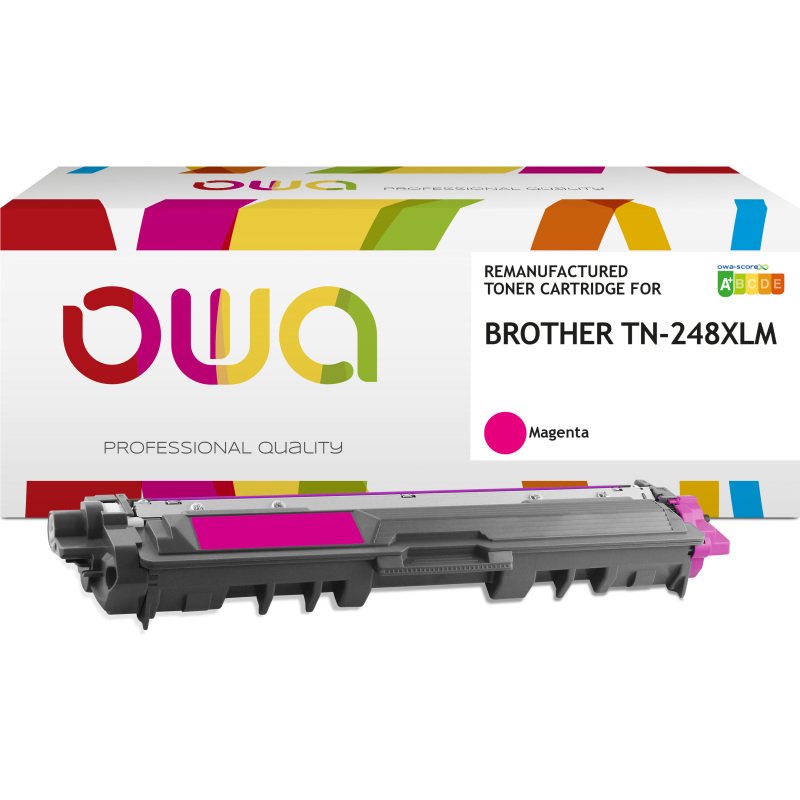 Toner remanufacturé OWA - haute capacité - pour BROTHER TN-248XLC