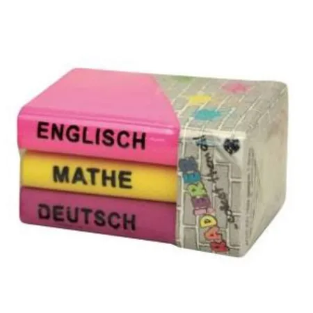 Trendhaus Radierer Bücher-Set, 1 Stück, 2-fach sortiert