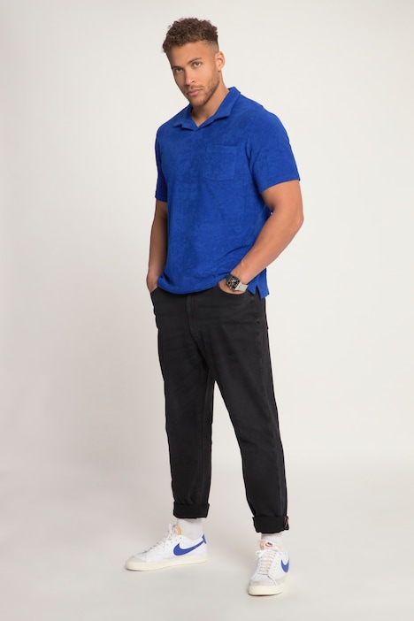 STHUGE Poloshirt, Frottee, Halbarm, Cuba-Kragen, bis 8 XL
