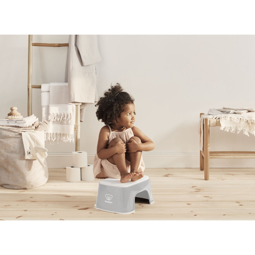 Køb BabyBjörn Grey/White Børnetaburet