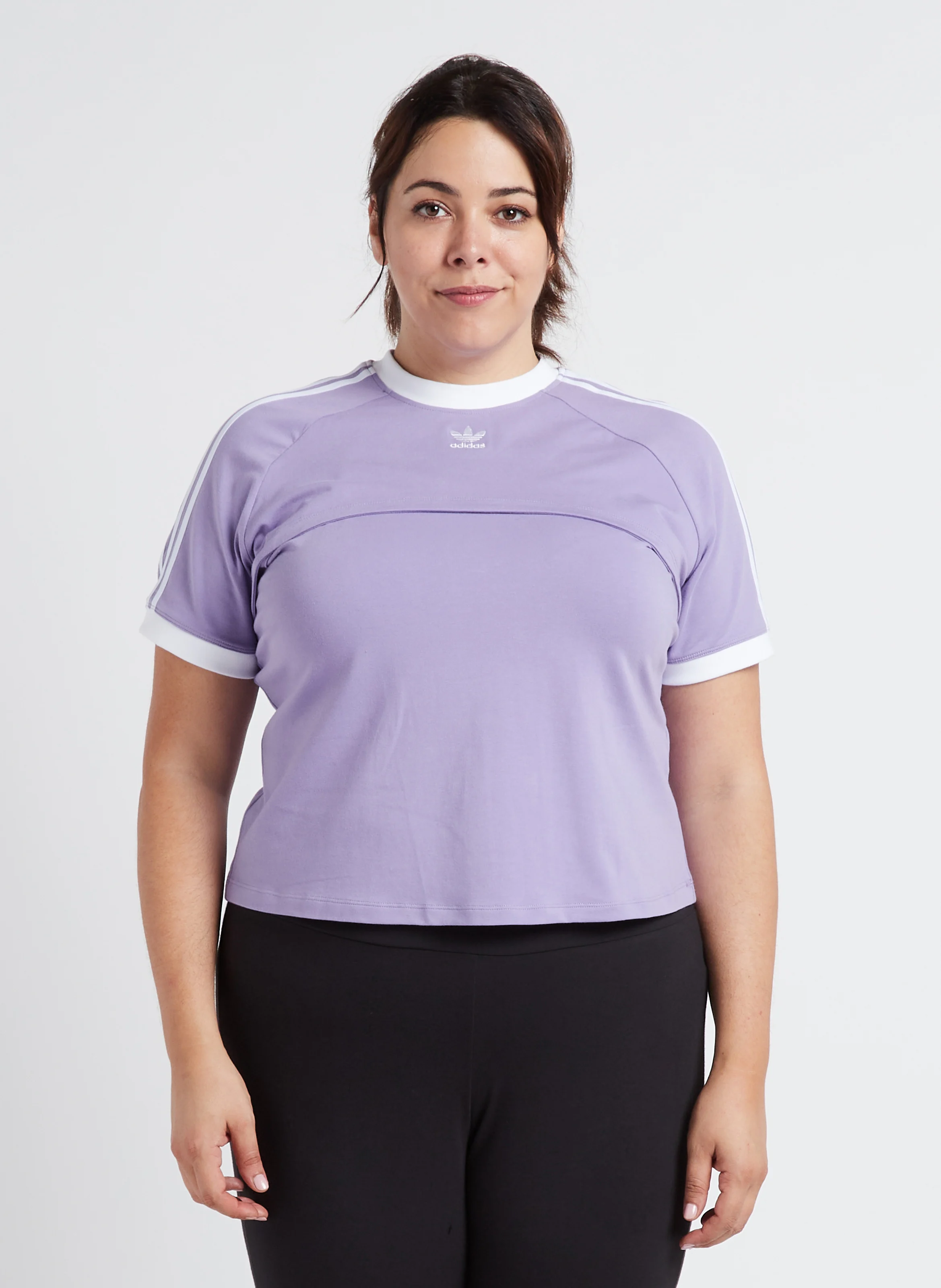 Tee shirt 2 en 1 en coton| Violet