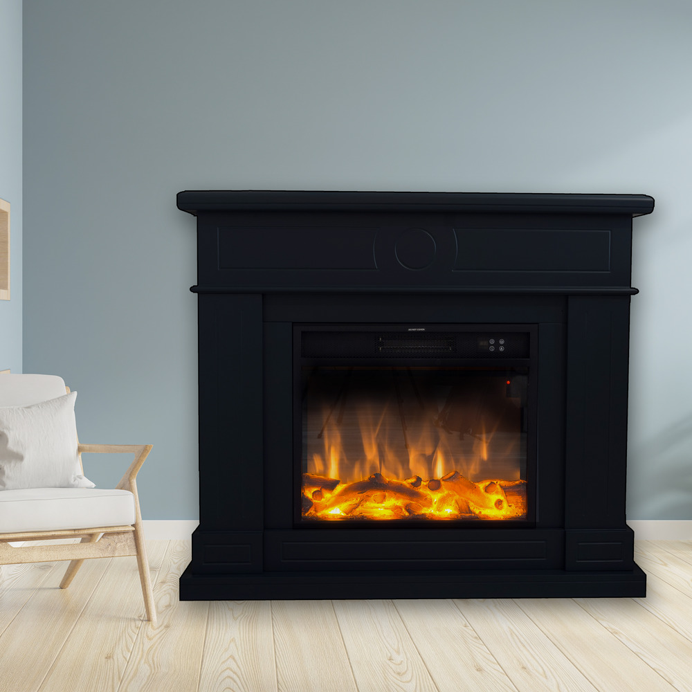 Cheminee murale 1500w caminetto fuego roberta negro