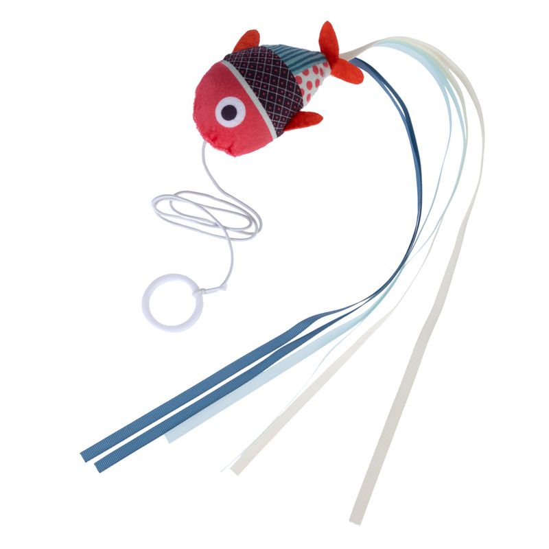 Canne à pêche TIAKI Poisson avec anneau pour le doigt pour chat