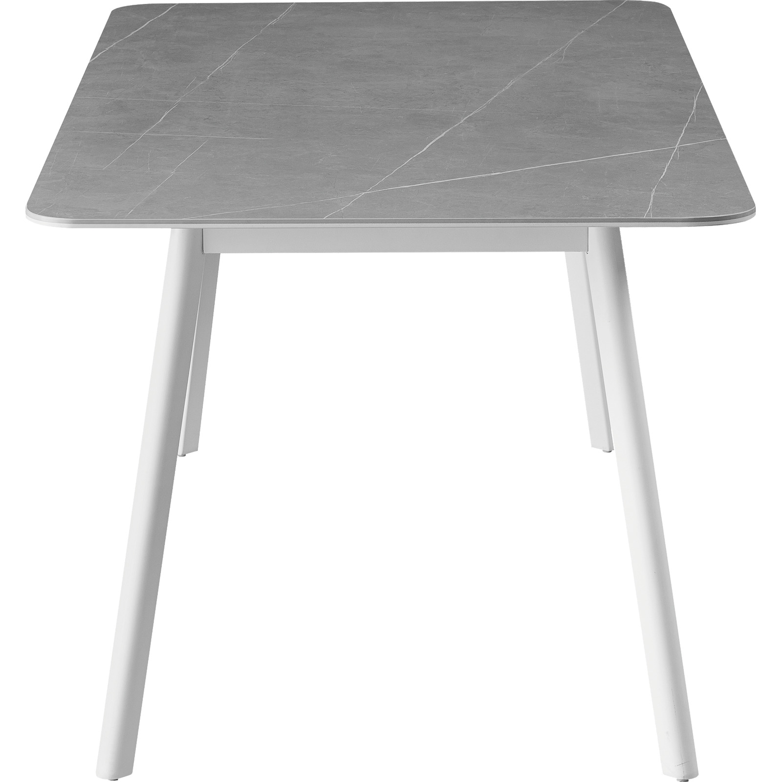 Tisch Keri Keramik weiss/grau, 180 x 76 x 90 cm