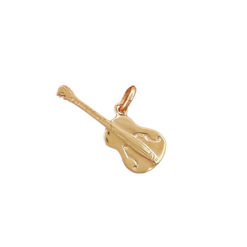Pendentif guitare - Plaqué or