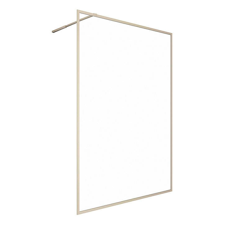 Paroi de douche à l'italienne dorée Galedo Golden Edge transparent 120cm