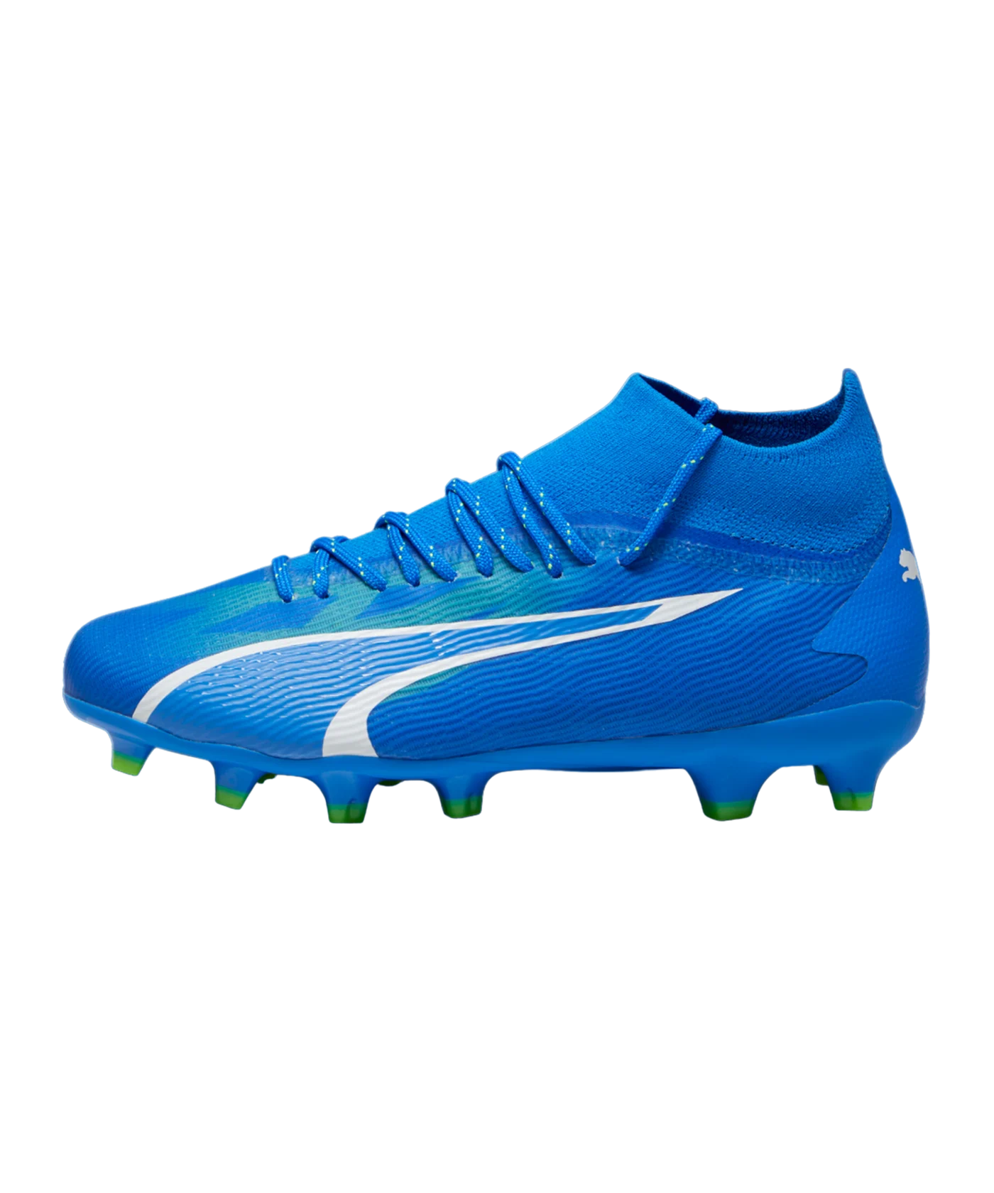 PUMA ULTRA Pro FG/AG Jr Gear Up Kids Blau Weiss F03