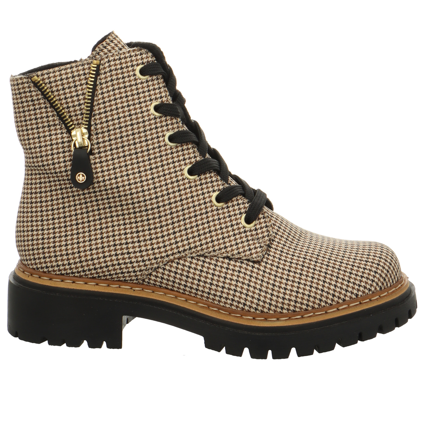 Schnürboots beige