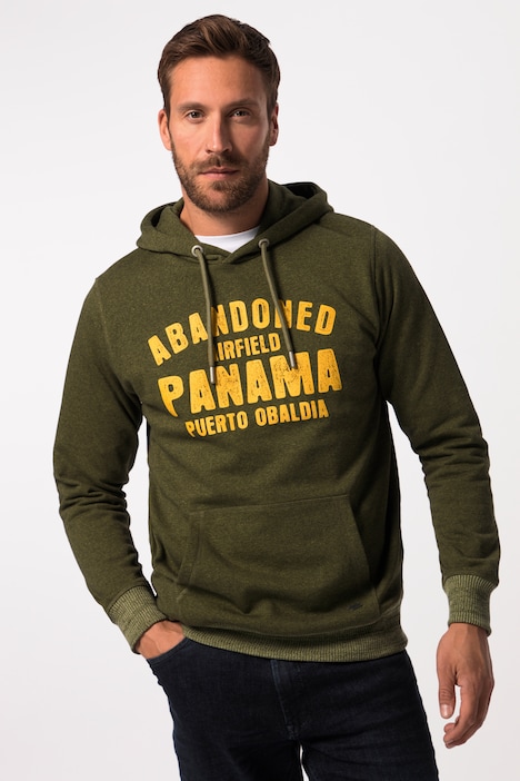 Hoodie, Melange-Sweat, Kapuze, Kängurutasche, Tall