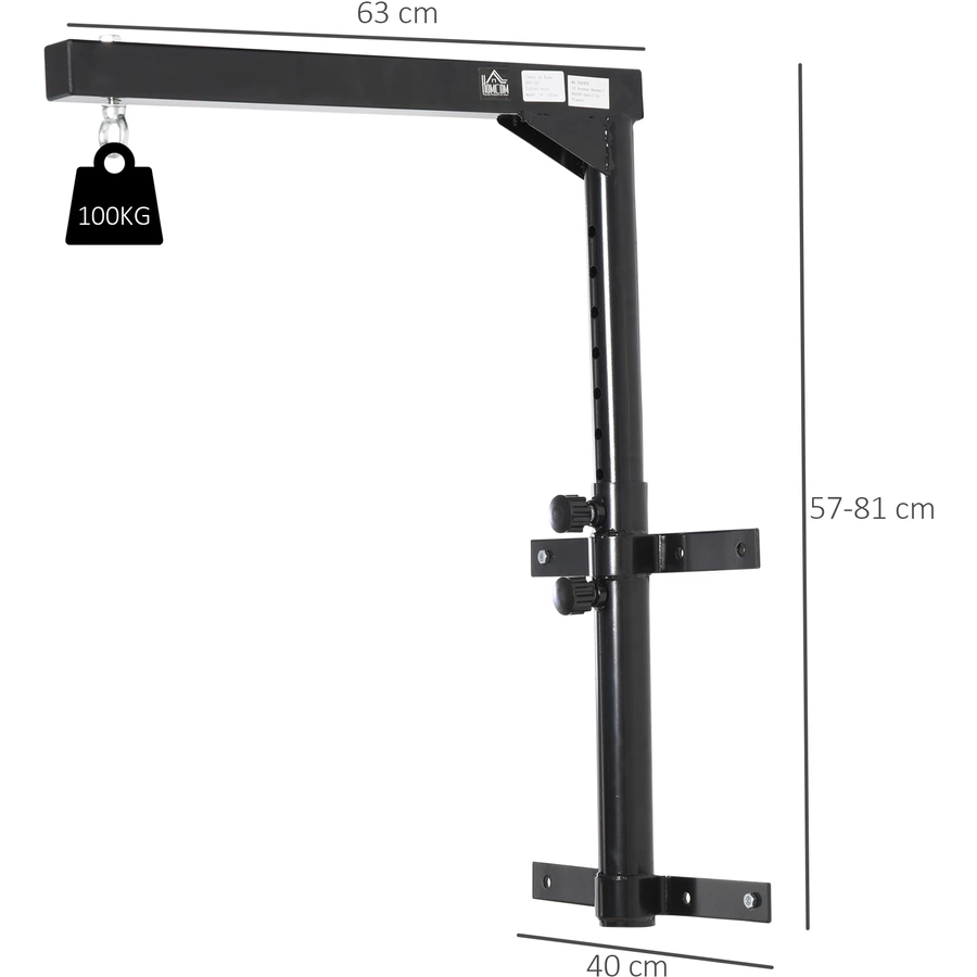 HOMCOM Boxsack Halterung bis 100 kg belastbar schwarz