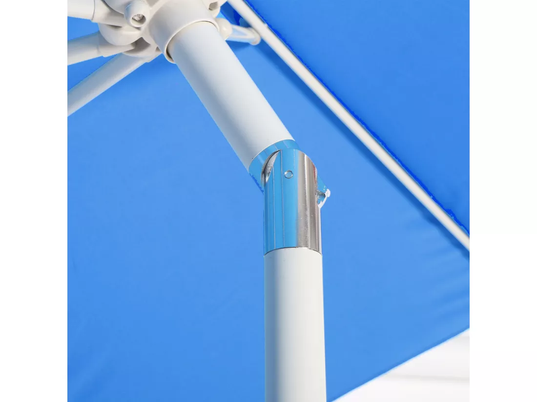 Parasol de jardin Ø aluminium bleue 300 x 300 x 242 cm 04_0003880
