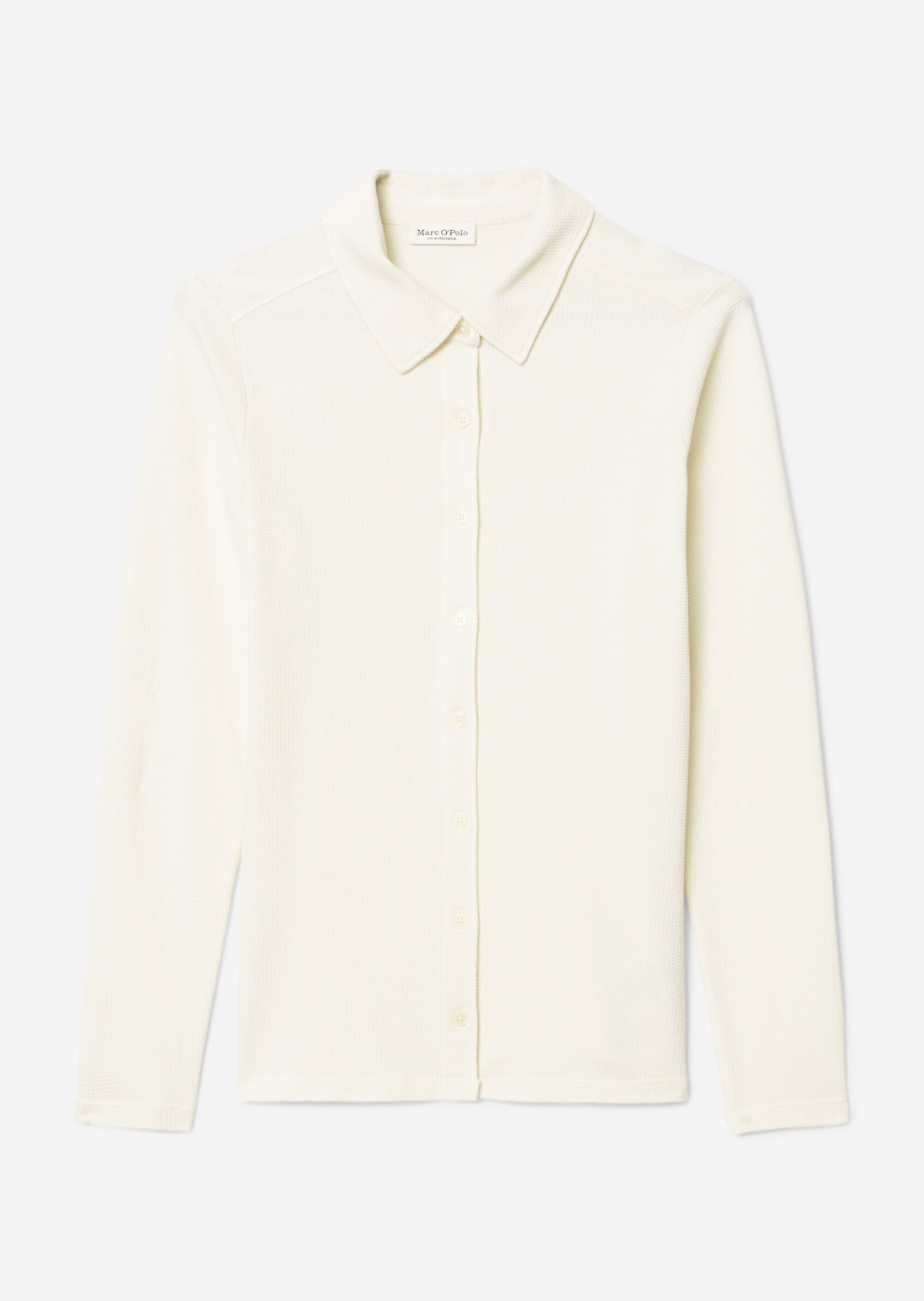 Struktur-Jerseybluse regularaus Organic Cotton