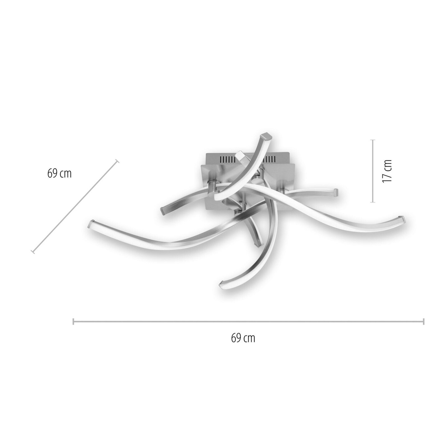 LOLA-Smart Deckenleuchte Swing Alu