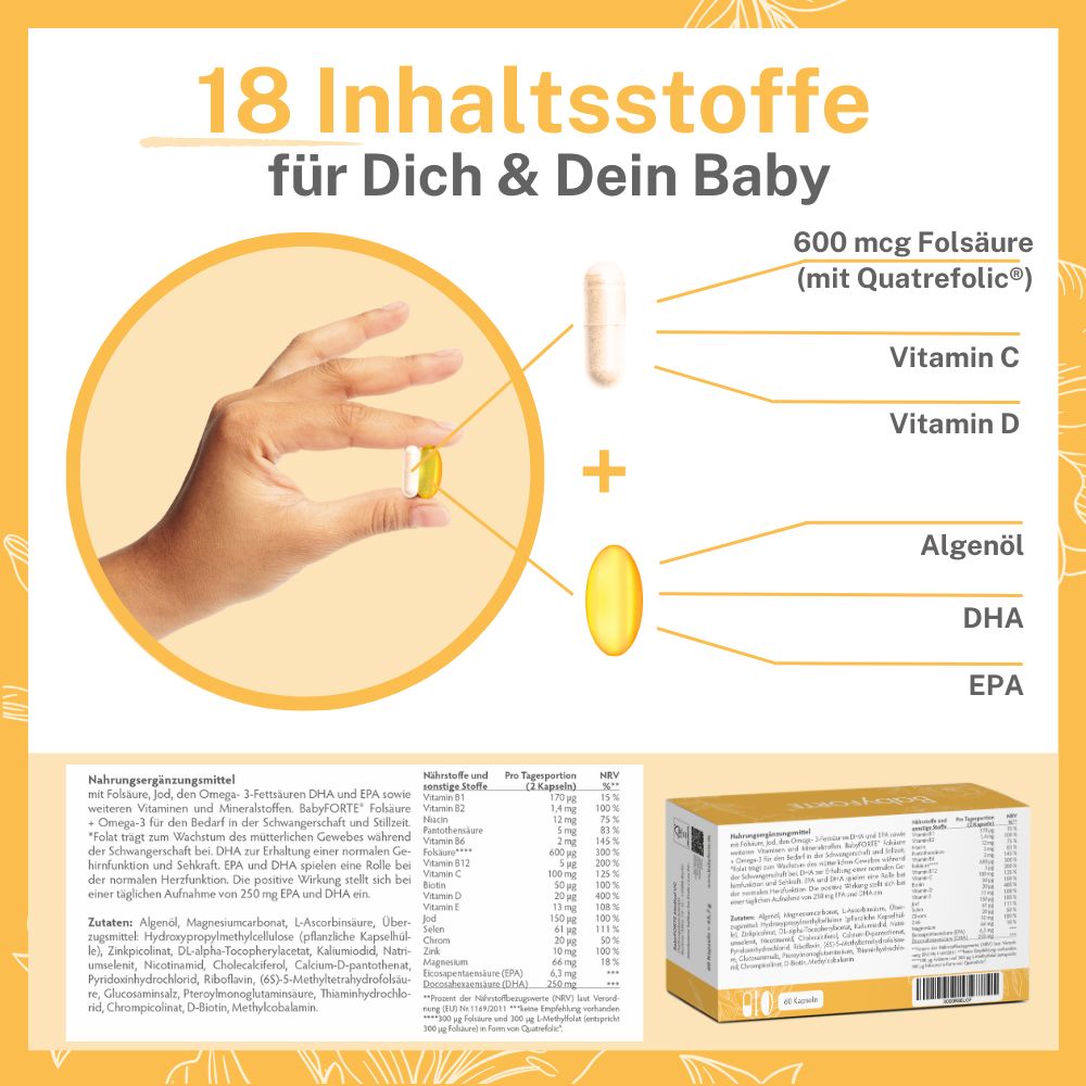 BabyFORTE® Folsäure + Omega-3