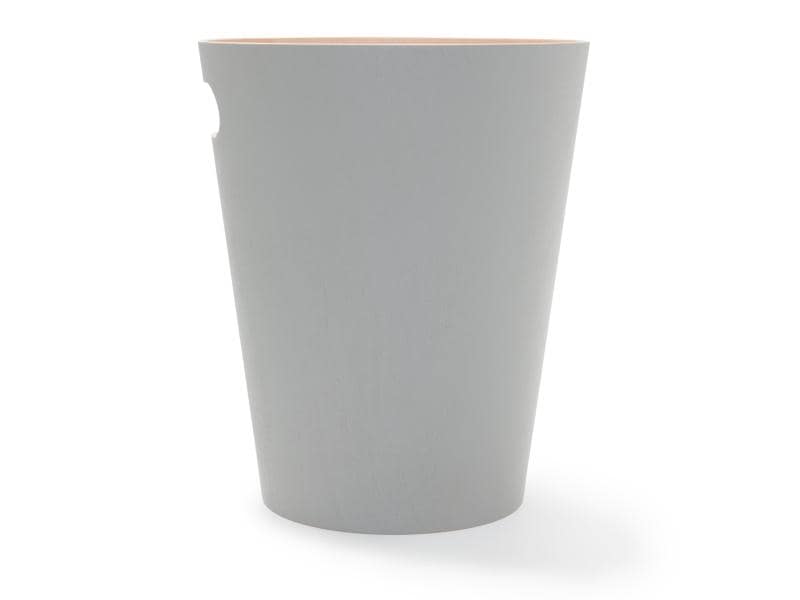 Umbra Papierkorb Woodrow 7.5 l, Grau Abfallkorb aus Sperrholz
