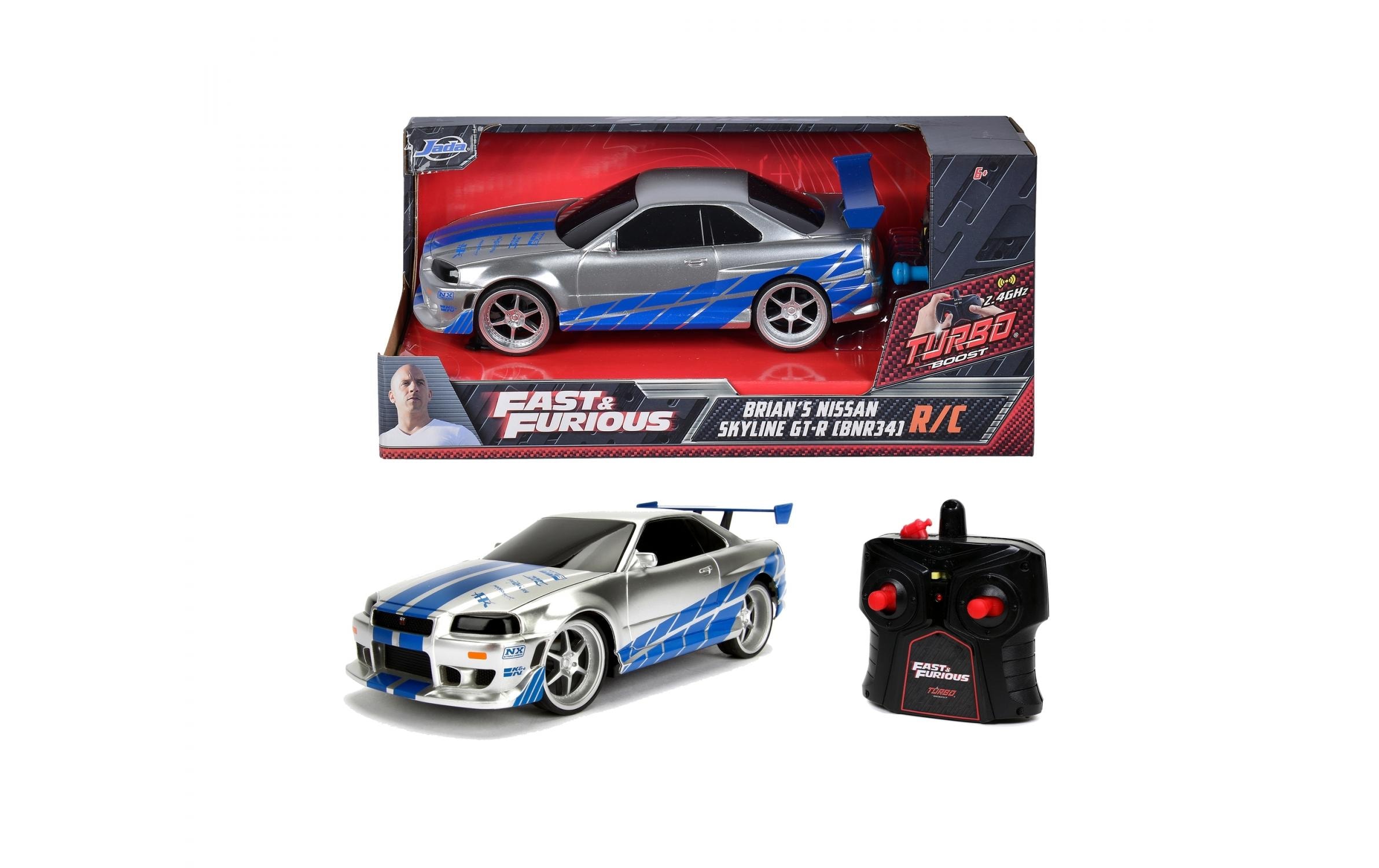 Nissan Skyline GTR Fast & Furious RTR, 1:24Ferngesteuertes Auto aus Fast & Furious «Brian's Nissan Skyline R34 GTR»