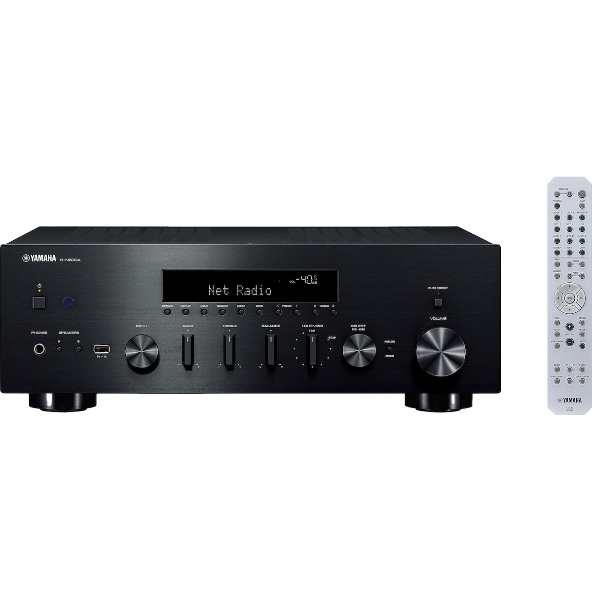 Yamaha RN600A 2.0 nettverksbasert stereomottaker (sort)