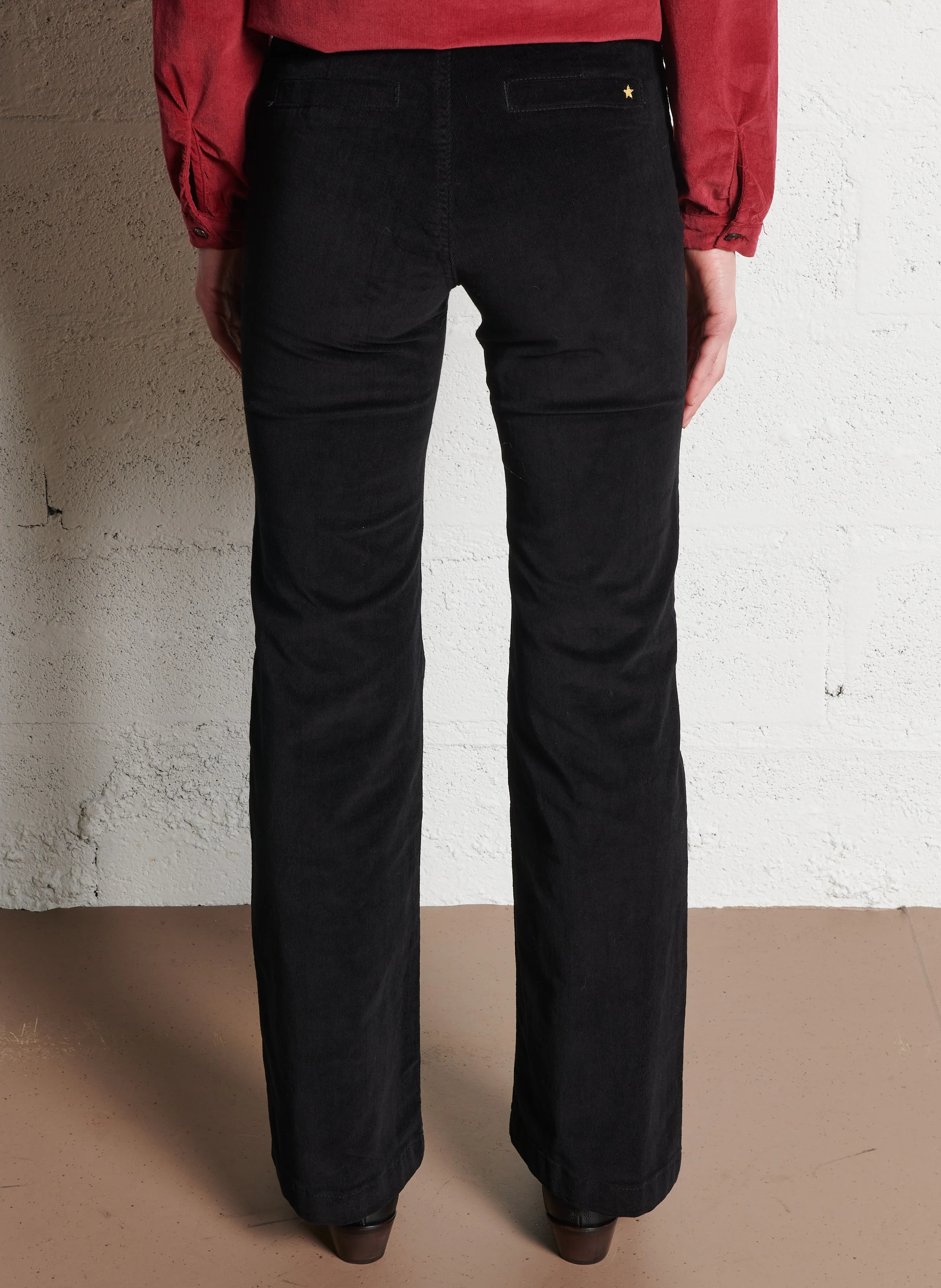 SONNY - Pantalon droit en coton mélangé | Noir