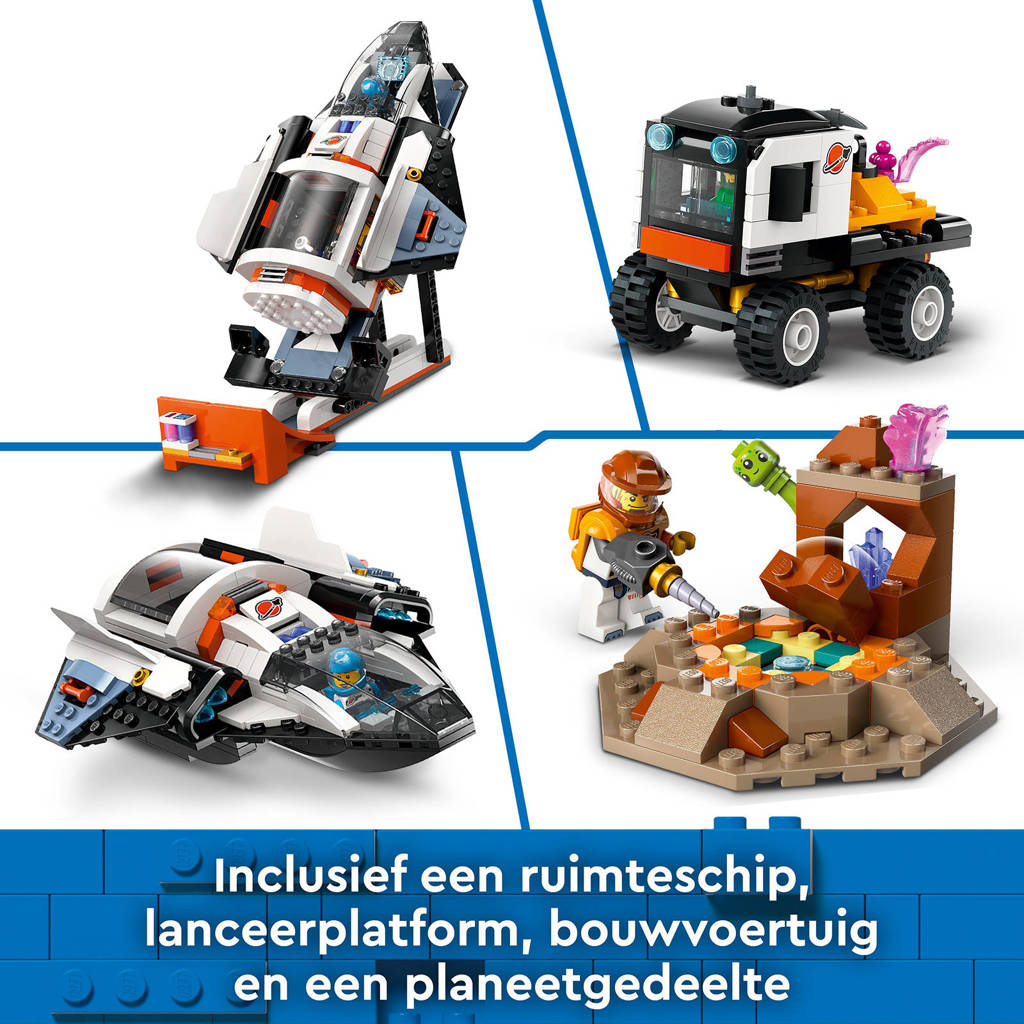 Fijne set!Ruimtebasis en raketlanceringsplatform Speelgoed Raket, Robot en Alien Set 60434