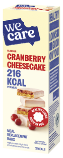 WeCare Cranberry Cheesecake Meal Replacement Bars 116GR