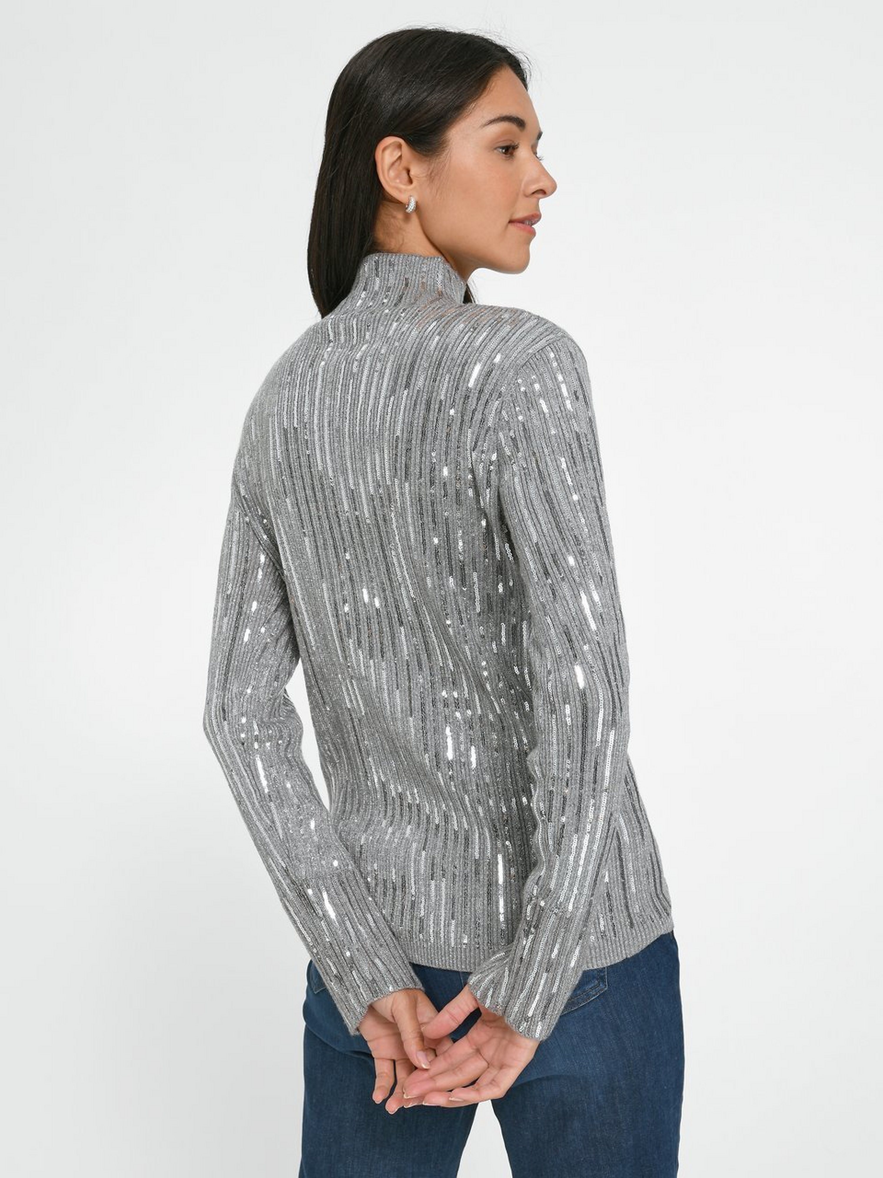 Pullover mit Stehkragen